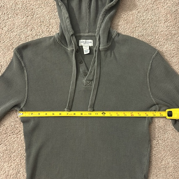 Arizona Jean Co. Gray Hooded Shirt | Heavyweight Cotton | Size Medium - Picture 8 of 12